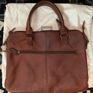 Duluth Trading Lifetime Leather Business Bag